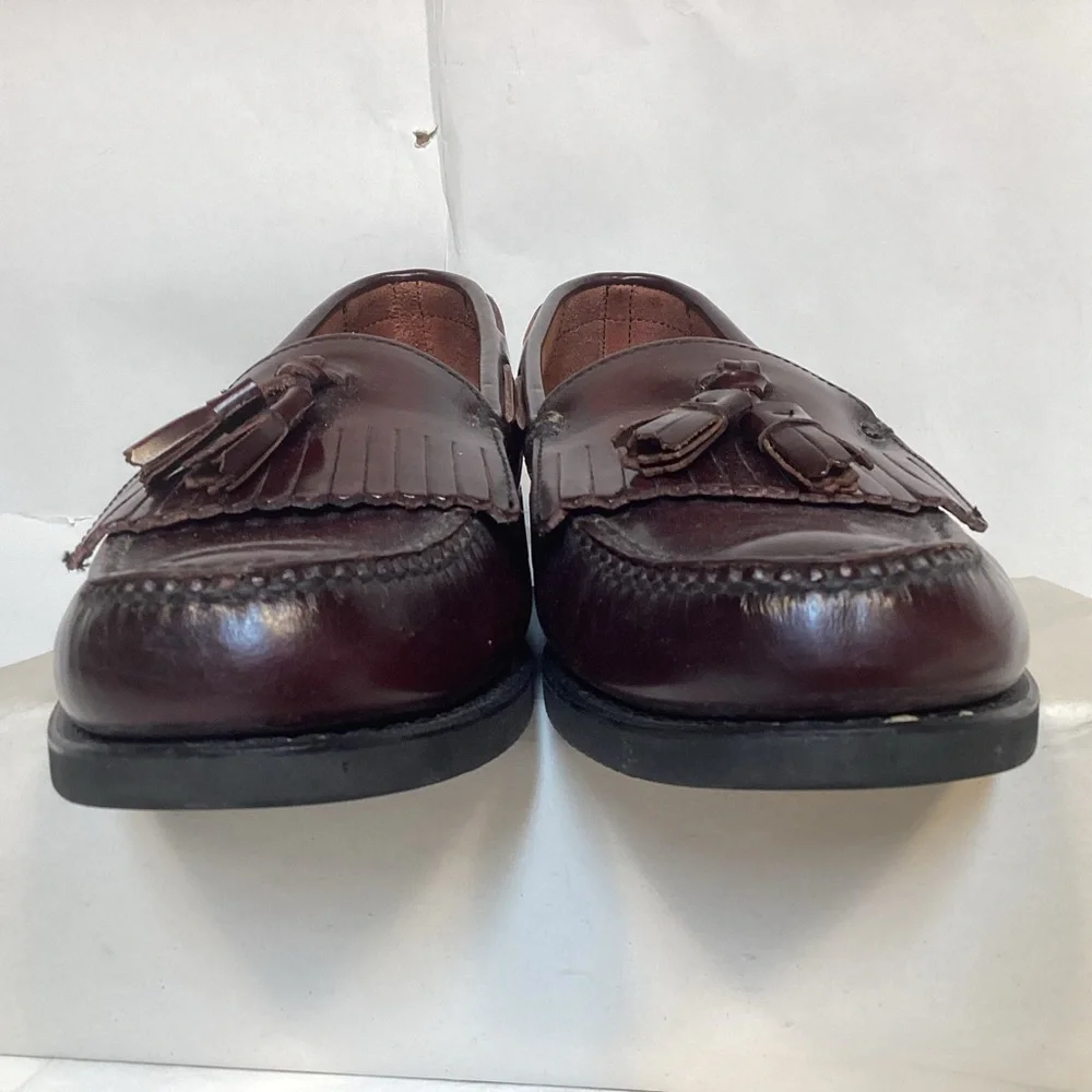 Rockport Burgundy Men’s Leather Tassel Loafers Size 9 - Picture 6 of 11